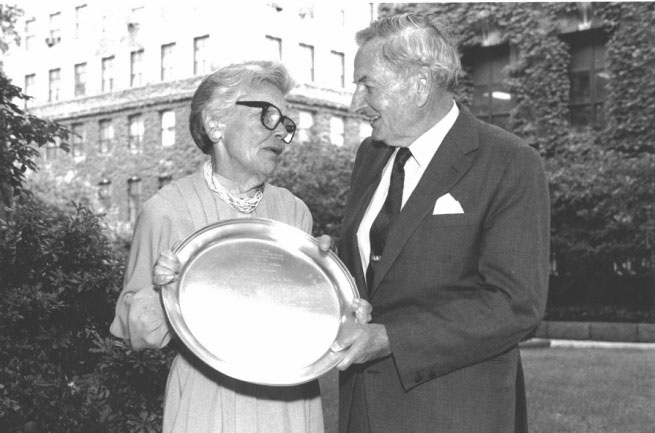 Photo: Lila Magie with David Rockefeller, by Leif Carlsson