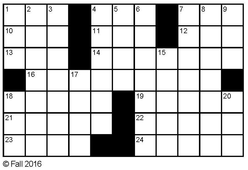 Crossword Natural Selections