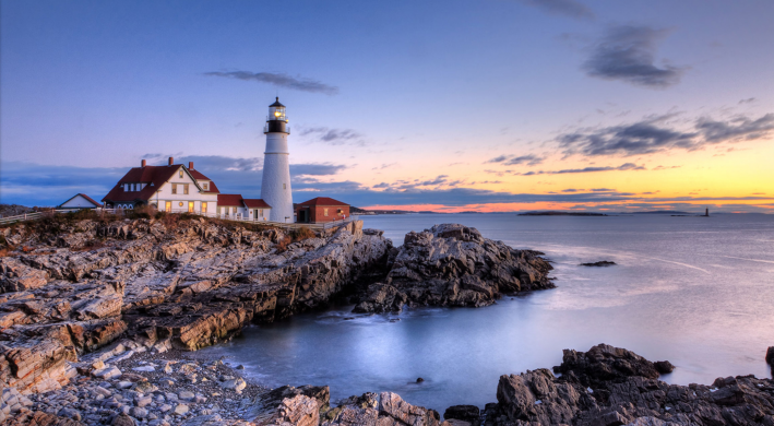 A picture-postcard—Two Lights State Park sits just 25 minutes from bustling Portland, Maine.